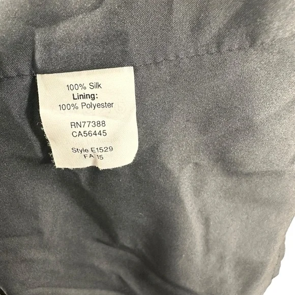 Madewell Gray Silk Faux-Wrap Dress Size 6 - Picture 7 of 7